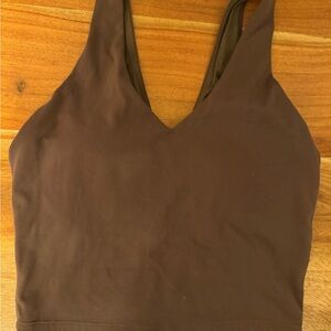 Women's Brown Sleeveless Top